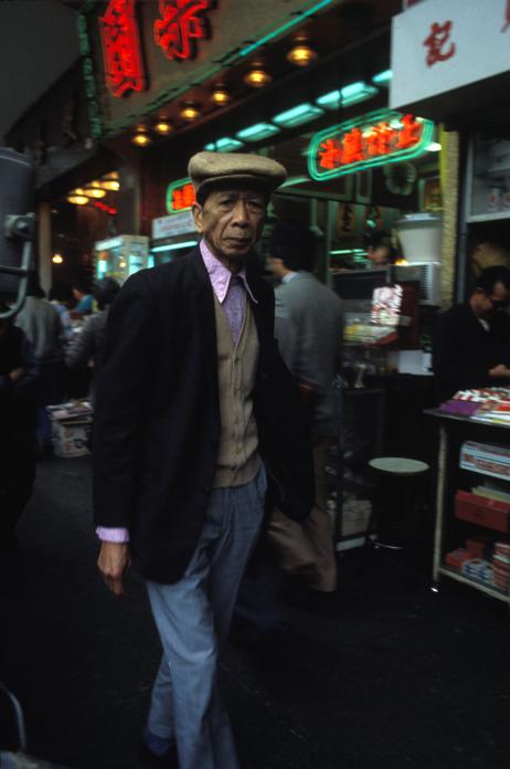 Man in Street, Wanchai, 1983
