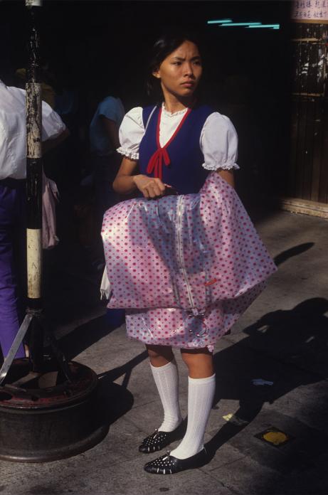 Girl in Street, Yaumatei, 1985