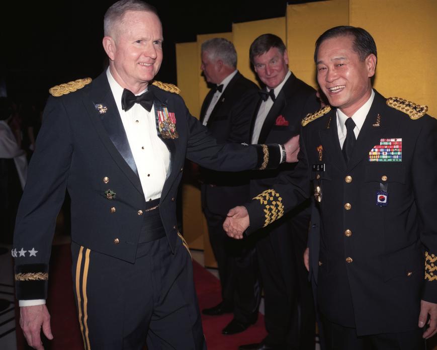 American and Korean Officers at Joint Services Awards Ceremony, Seoul, Korea. 2008